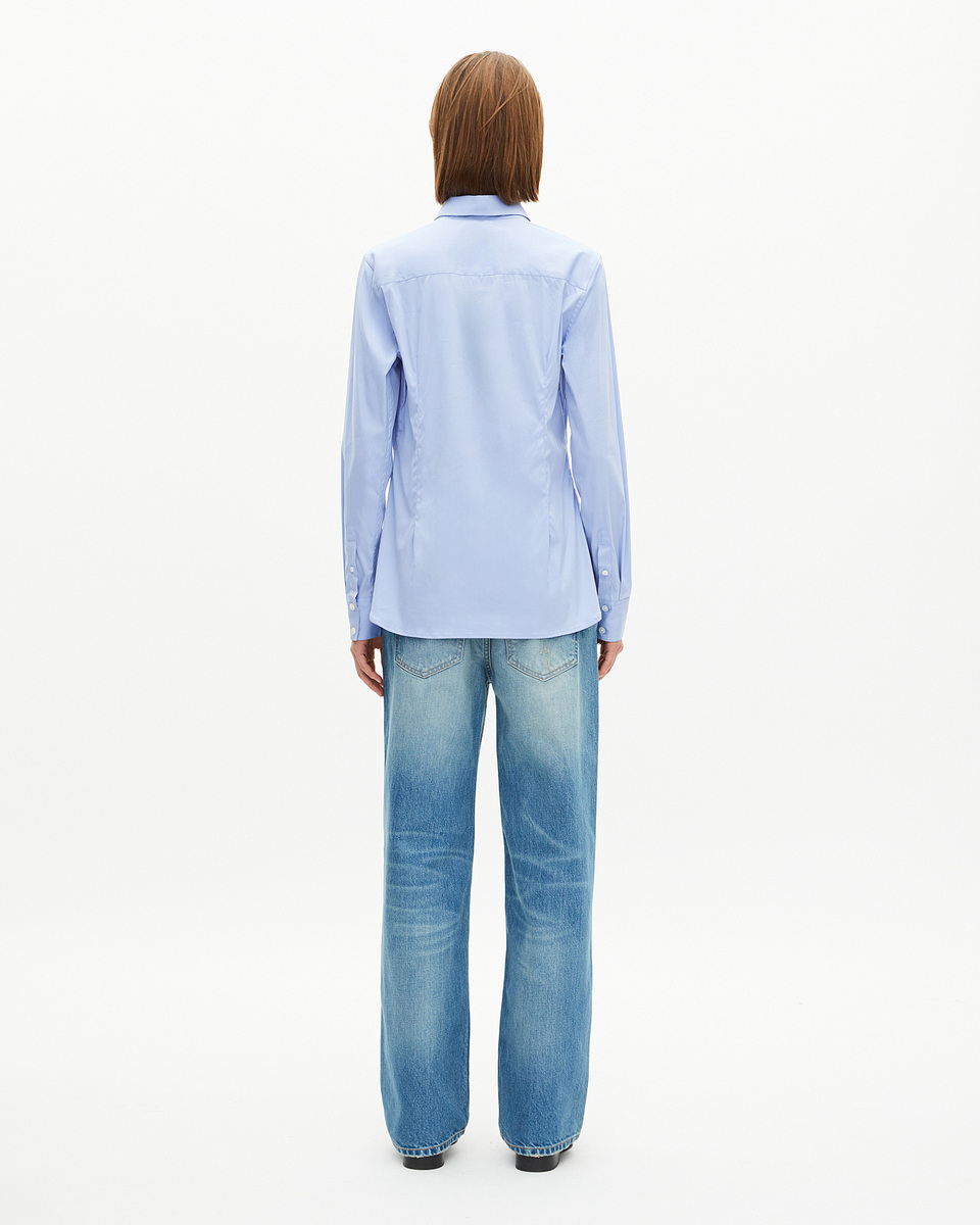 Light blue poplin shirt