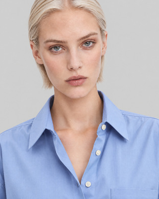 Blue cotton shirt