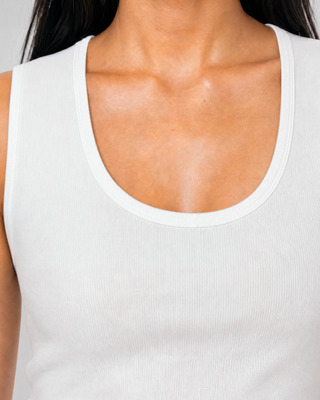 Ecru sleeveless top