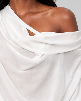 Ecru Long-Sleeve Top