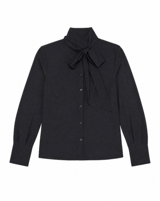 Shirt with a black cravat