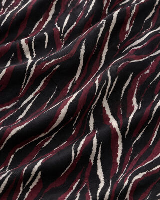 Black silk-viscose blend scarf