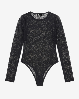 Black lace bodysuit