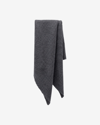 Unisex gray wool and yak scarf 