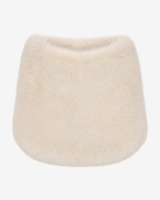 Ecru faux fur neck warmer