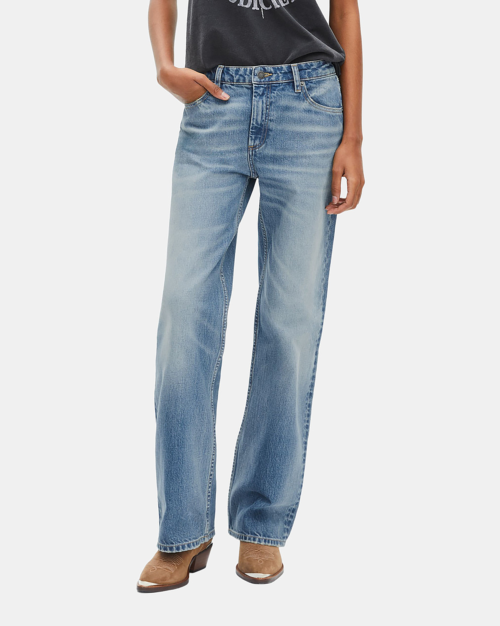 Jean large bleu clair