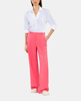 Pantalon tailleur fuchsia