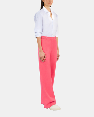 Pantalon tailleur fuchsia