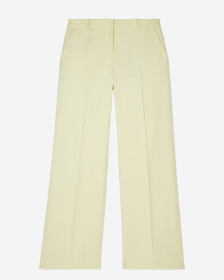 Pantalon tailleur jaune clair