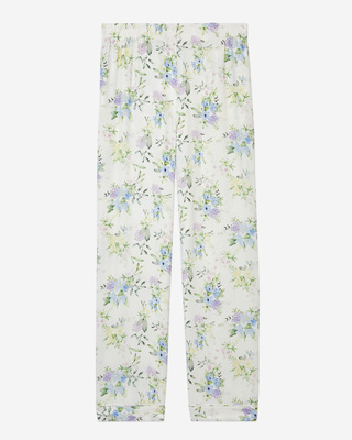 Pantalon droit fleuri