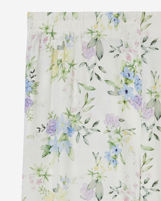 Pantalon droit fleuri