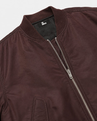 Bomber oversize marron