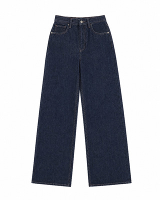 Jean large bleu fonc&eacute;