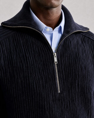 Pull col camionneur en laine marine