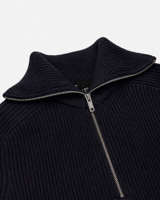 Pull col camionneur en laine marine