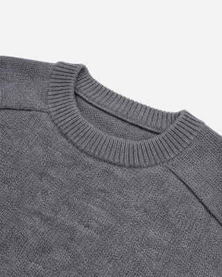 Pull en laine m&eacute;rinos gris