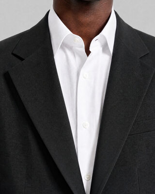 Veste de costume en laine noire