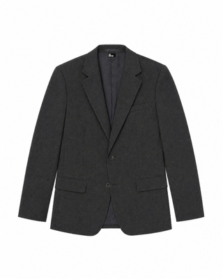 Veste de costume en laine gris anthracite