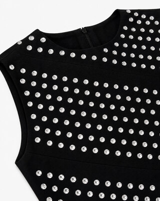 Robe courte clout&eacute;e noire