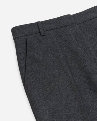 Pantalon large en flanelle gris