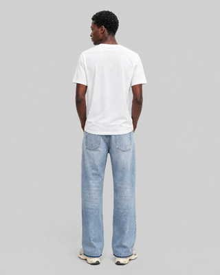 T-shirt avec s&eacute;rigraphie oiseaux blanc