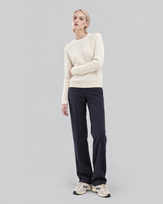 Pull en laine m&eacute;rinos &eacute;cru
