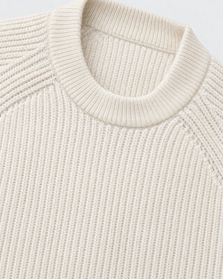 Pull en laine m&eacute;rinos &eacute;cru