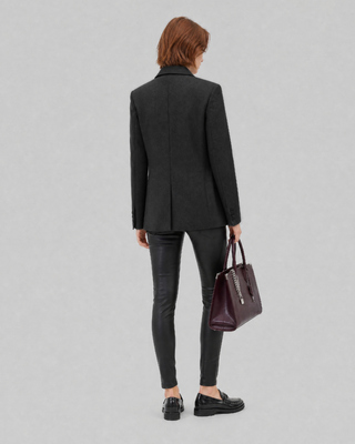 Veste de tailleur en laine noire