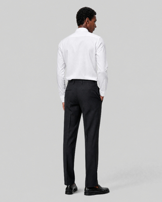 Pantalon de costume droit en laine gris anthracite