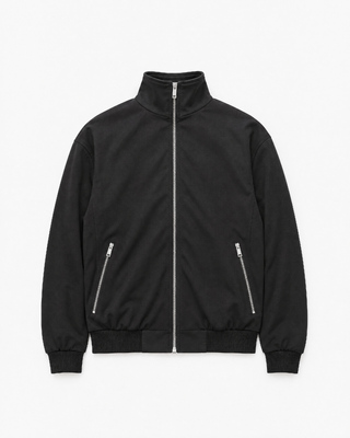 Blouson zipp&eacute; col montant noir