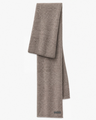 Echarpe mixte en laine et yak marron 