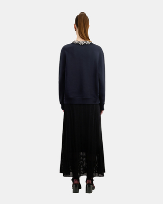 Sweatshirt avec sérigraphie noir