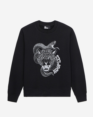 Sweatshirt avec sérigraphie noir