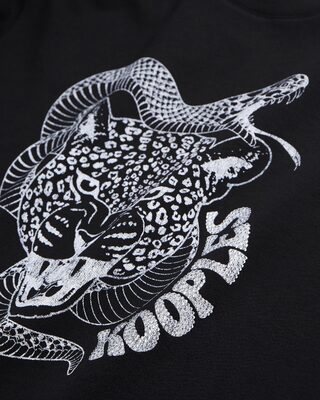 Sweatshirt avec sérigraphie noir