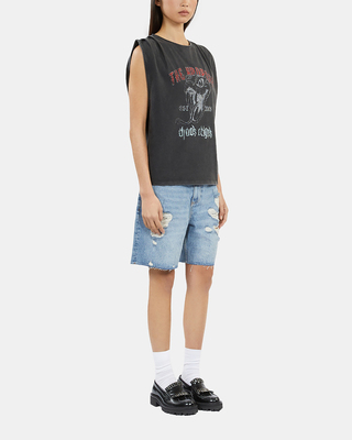 Top avec drapé noir