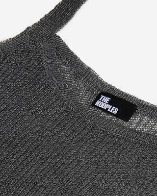 Débardeur effet cotte de maille gris