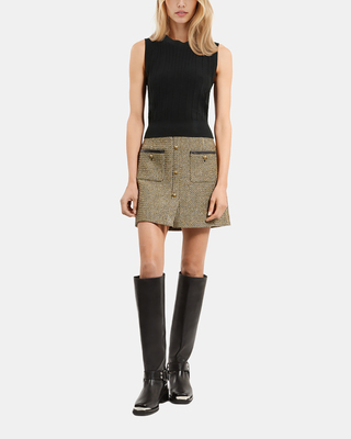Top en maille noir