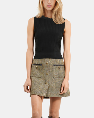 Top en maille noir