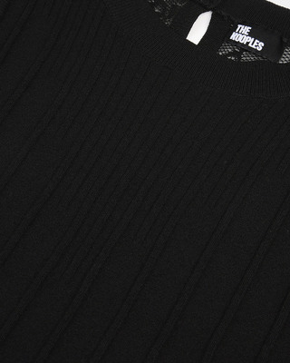 Top en maille noir