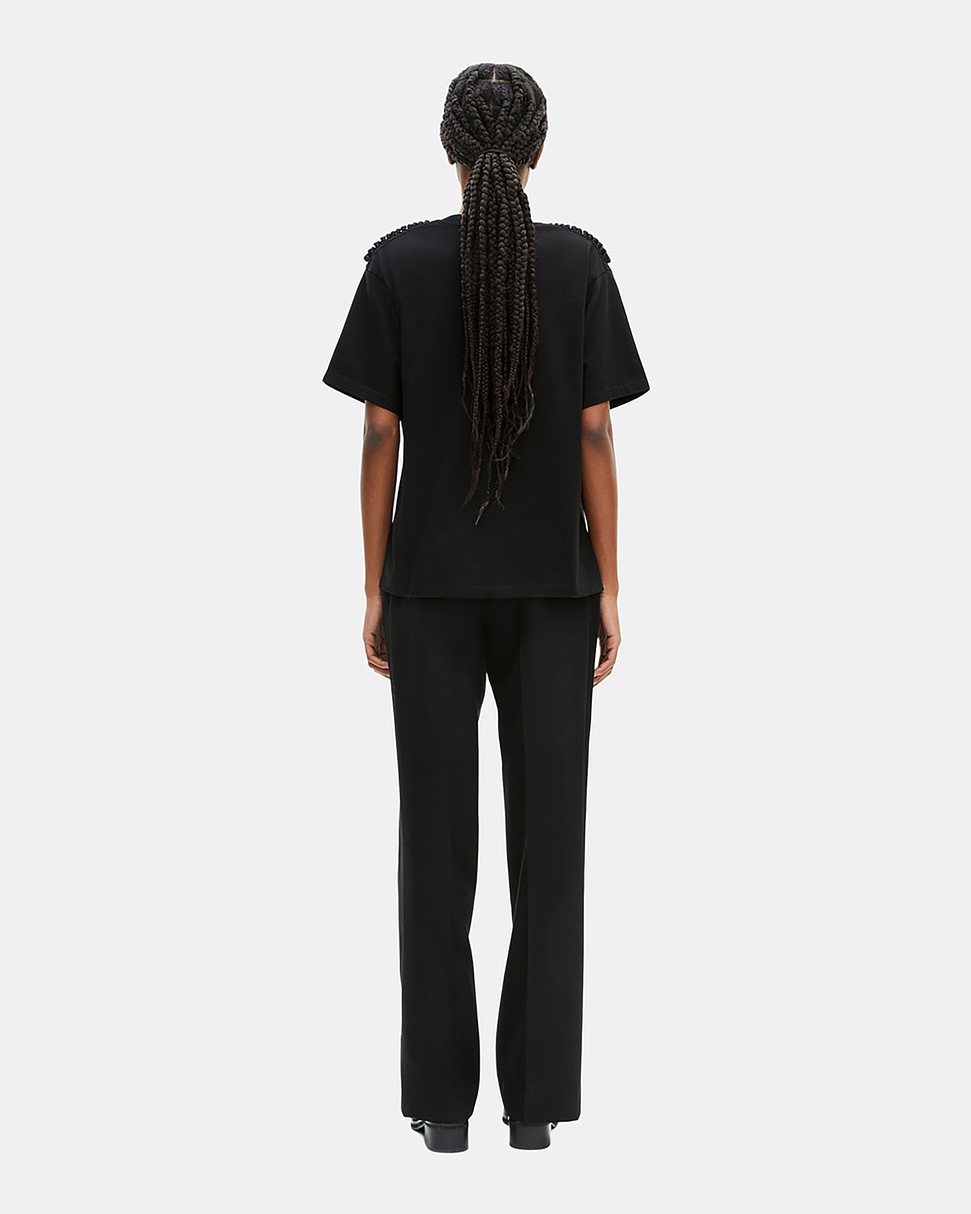 T-shirt avec chaînes noir