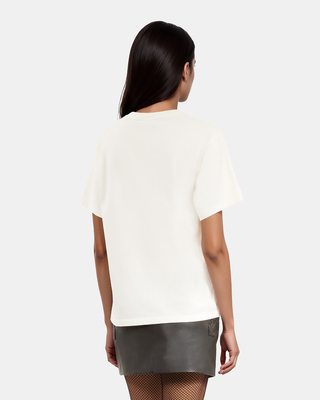 T-shirt avec sérigraphie écru