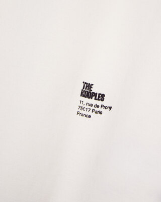 T-shirt avec sérigraphie écru