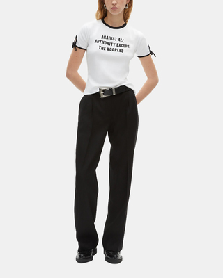 T-shirt avec sérigraphie blanc