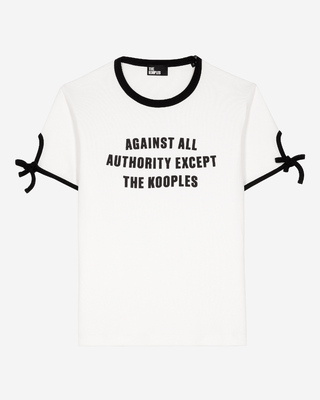 T-shirt avec sérigraphie blanc