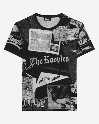 T-Shirt avec sérigraphie noir et blanc