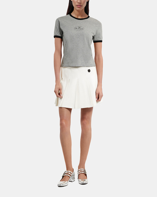 T-shirt avec sérigraphie gris
