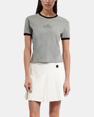 T-shirt avec sérigraphie gris