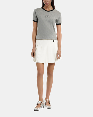 T-shirt avec sérigraphie gris