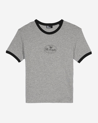 T-shirt avec sérigraphie gris