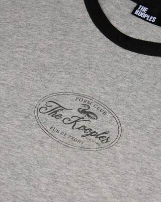 T-shirt avec sérigraphie gris